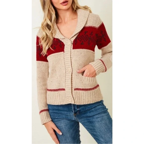 Nordic Sweater Cardigan Womans - Picture 4 of 6